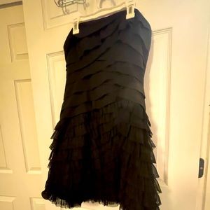 Black semi formal ruffle dress